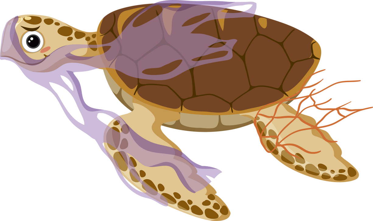 Plastic Pollution on Marine Life Concept